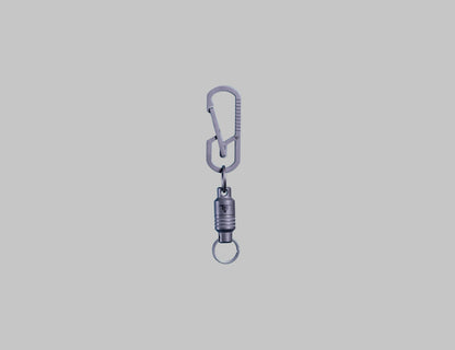 Ti LINK titanium magnetic golf bag carabiner clip front view