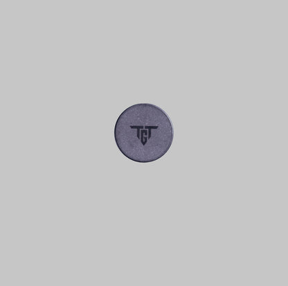 Ti MARKER lightweight titanium golf ball marker front view